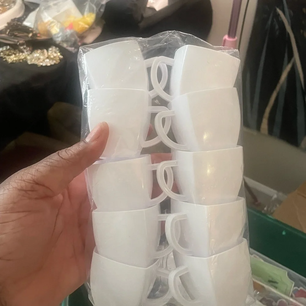 50pcs miniature Disposable Tea cups